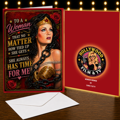 To a Woman That No Matter How Tied Up She Gets She Always Has Time for Me — Card by Chris Tutty