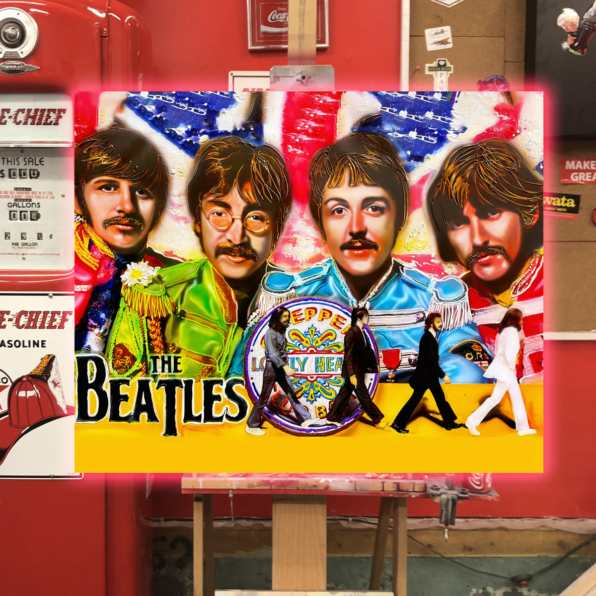 Beatles Canvas Art by Chris Tutty - Don't Bother Me Fab Four Legends