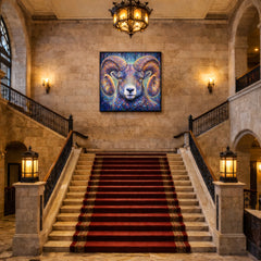 "Electric Ram" Bighorn Sheep  by Chris Tutty