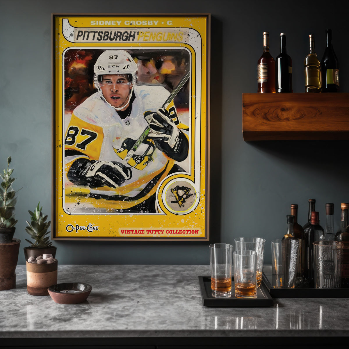 Sidney Crosby Canvas Art - Sid the Kid by Chris Tutty