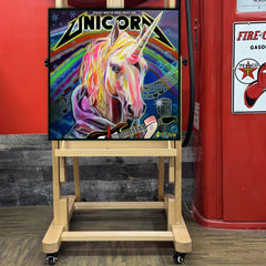 "Straight from the horse's mouth" Unicorn Hoodie by Chris Tutty