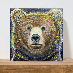 Bear Canvas Art - Jasper by Chris Tutty