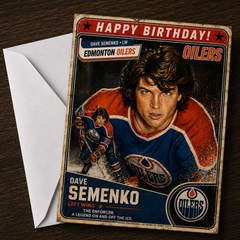 The Enforcer. A Legend On and Off the Ice. — Dave Semenko Platinum Card by Chris Tutty