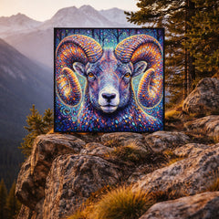 "Electric Ram" Bighorn Sheep  by Chris Tutty
