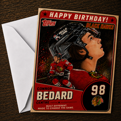Built Different. Made to Change the Game. — Connor Bedard Platinum Card by Chris Tutty