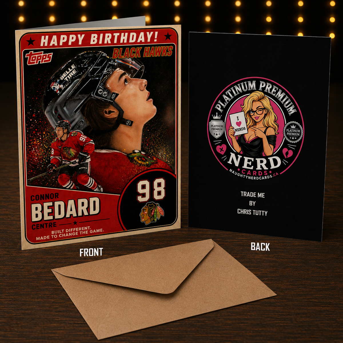 Built Different. Made to Change the Game. — Connor Bedard Platinum Card by Chris Tutty
