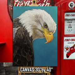 Bald Eagle Canvas Art - Majestic Bald Eagle by Chris Tutty