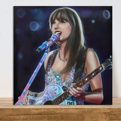 Taylor Swift Canvas Art by Chris Tutty - End of the Eras Tour Pop Icon