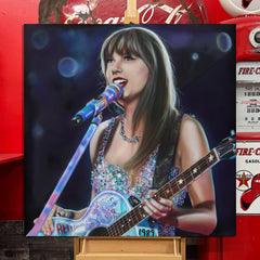 Taylor Swift Canvas Art by Chris Tutty - End of the Eras Tour Pop Icon