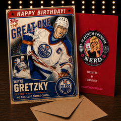 The Great One. No One Else Comes Close. — Wayne Gretzky Platinum Card by Chris Tutty