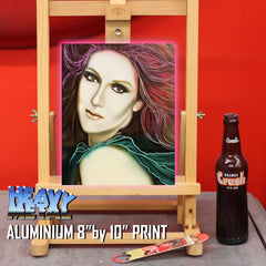 Celine Dion Canvas Art by Chris Tutty - Canadian Pop Diva Portrait