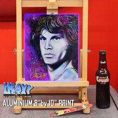 Jim Morrison Canvas Art by Chris Tutty - The Doors Purple Rock Legend