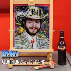 Post Malone Canvas Art by Chris Tutty - Cereal Killer Hip Hop Portrait