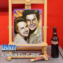 Robert Wagner and Terry Moore Canvas Art by Chris Tutty - Classic Hollywood Stars