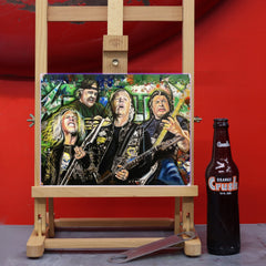 Metallica Canvas Art by Chris Tutty - Heavy Metal Legends Portrait