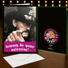 Lemmy Be Your Valentine! — Motörhead Valentine’s Day Greeting Card by Chris Tutty