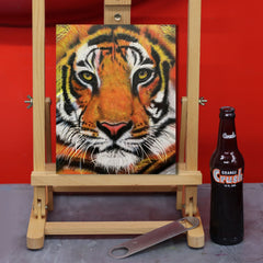 Tiger Canvas Art - Tiger by the Tail by Chris Tutty