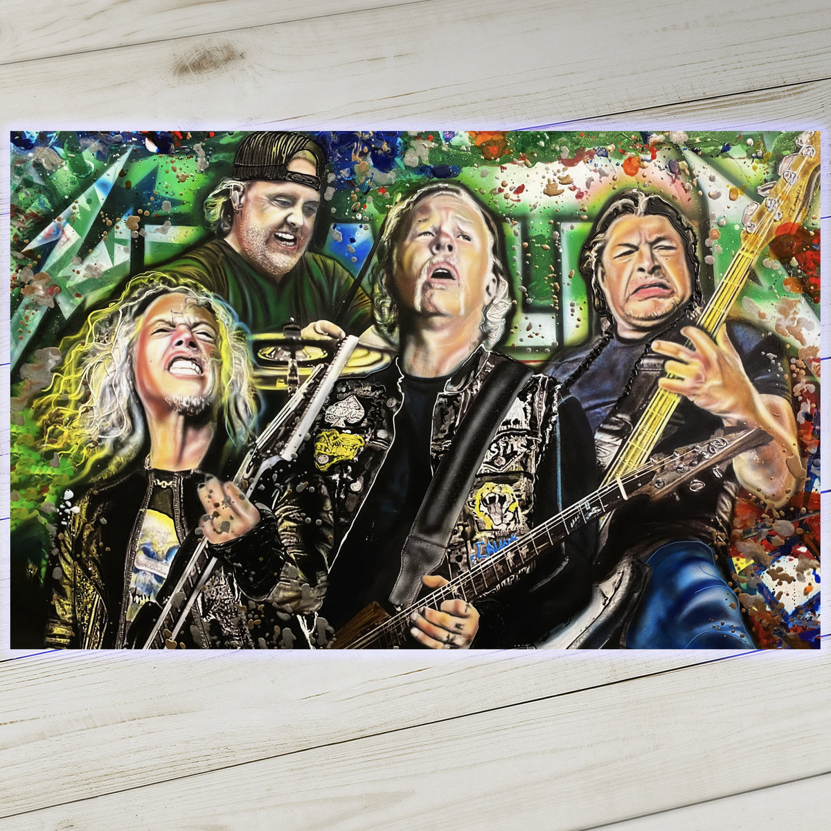 Metallica Canvas Art by Chris Tutty - Heavy Metal Legends Portrait