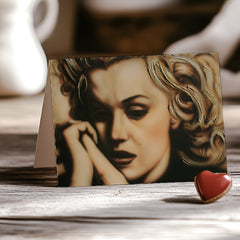 Marilyn Monroe "Vulnerable" Greeting card