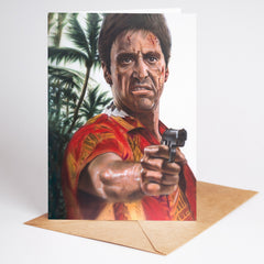 Scarface Greeting card
