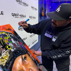 Ice Cube Canvas Art by Chris Tutty - N.W.A Hip Hop Legend Portrait