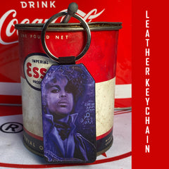 Prince Leather Art Keychain by Chris Tutty