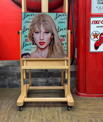 Taylor Swift Canvas Art by Chris Tutty - Forever Taylor Pop Country Portrait