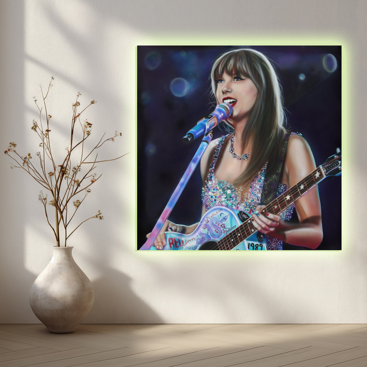 Taylor Swift Canvas Art by Chris Tutty - End of the Eras Tour Pop Icon