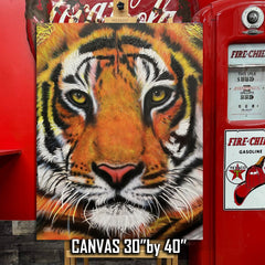 Tiger Canvas Art - Tiger by the Tail by Chris Tutty