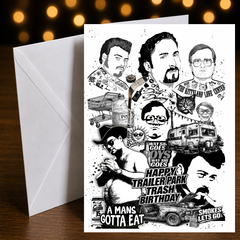 Trailer Park Boys Birthday Card – Happy Trailer Park Trash Birthday – Art by Chris Tutty