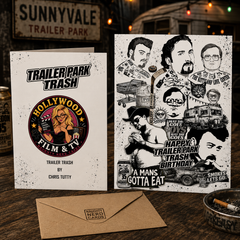 Trailer Park Boys Birthday Card – Happy Trailer Park Trash Birthday – Art by Chris Tutty