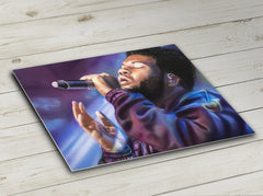 Khalid Signed Canvas Art by Chris Tutty - R&B Pop Star Portrait