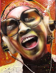 Mavis Staples Signed Canvas Art by Chris Tutty - Gospel Soul Legend Portrait