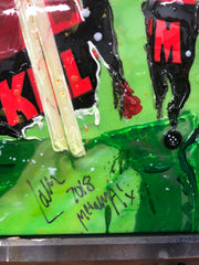 Metallica Signed Canvas Art by Chris Tutty - Hulkametalica Mania Heavy Metal